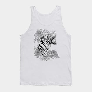 Floral Tiger Tank Top